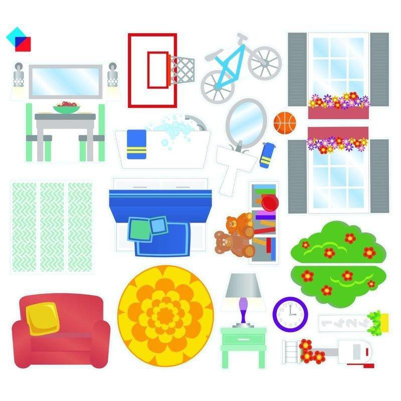 Magna-Tiles House 28 Piece Magnetic Building Set, , large image number 3