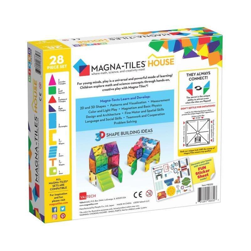 Magna-Tiles House 28 Piece Magnetic Building Set, , large image number 5