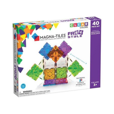 MAGNA-TILES - Magna-Tiles Freestyle 40 Piece Magnetic Building Set
