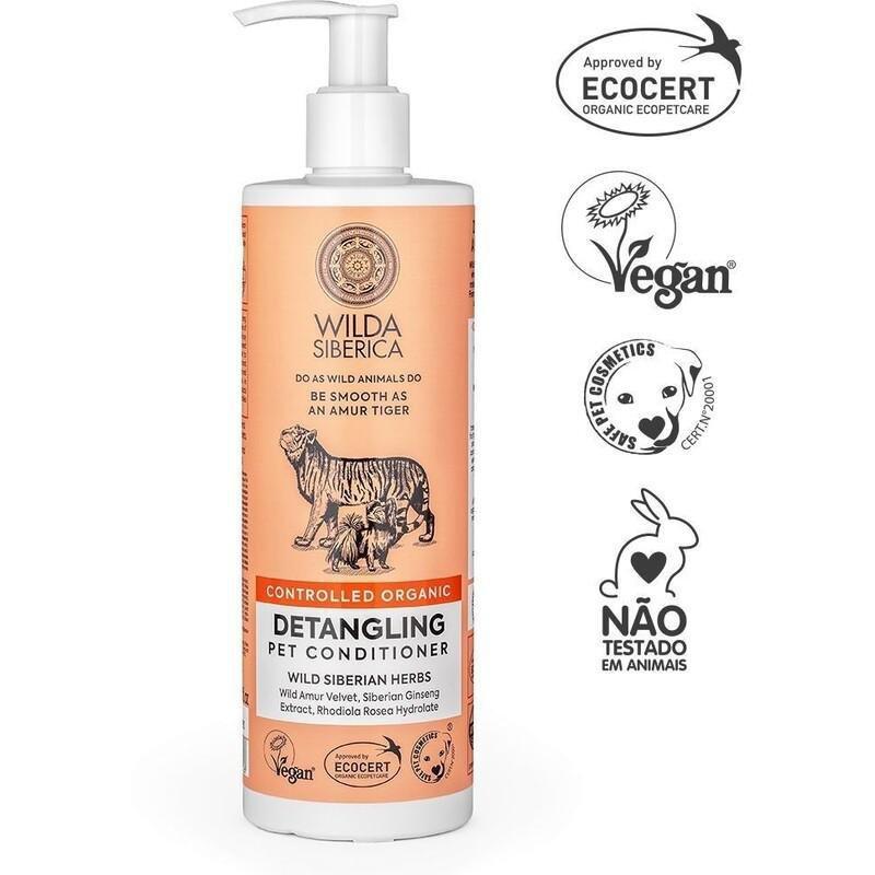 WILDA SIBERICA - Wilda Siberica Controlled Organic - Natural & Vegan Detangling Pet Conditioner - 400 ml