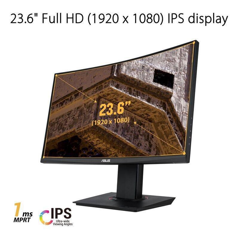 ASUS TUF Gaming VG24VQR Curved Gaming Monitor - 24 inch Full HD (1920 x 1080)/165Hz, , large image number 0