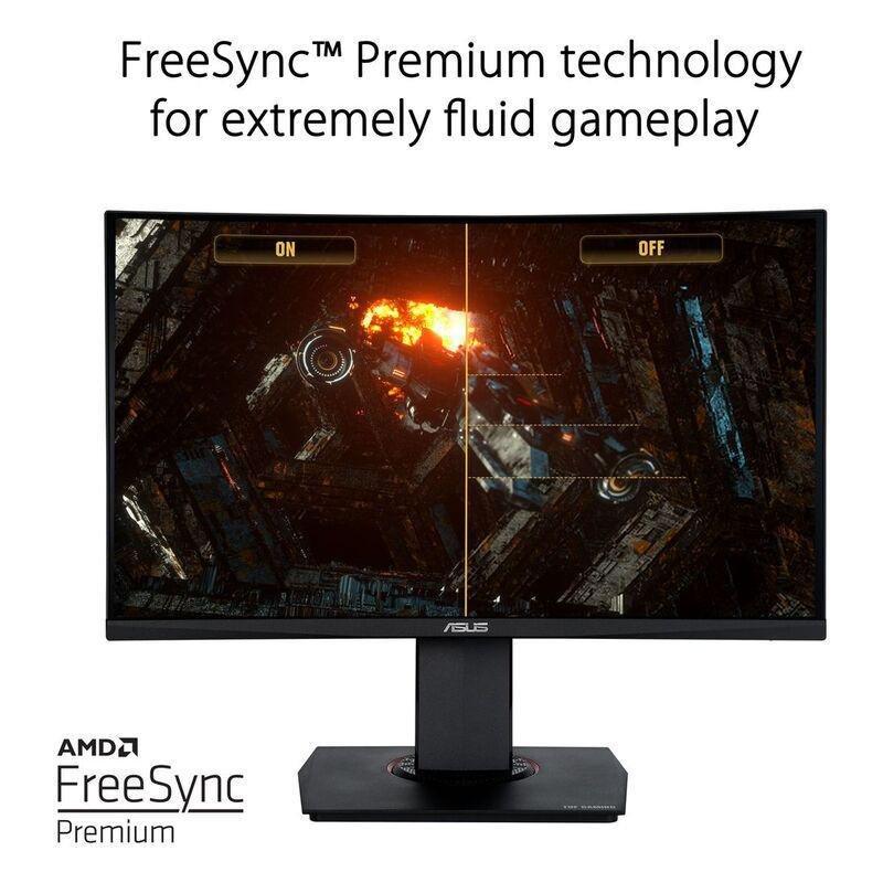 ASUS TUF Gaming VG24VQR Curved Gaming Monitor - 24 inch Full HD (1920 x 1080)/165Hz, , large image number 2