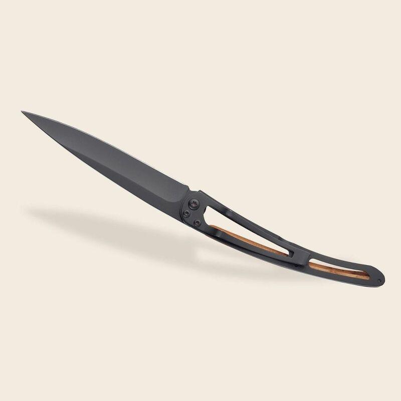 Deejo 37G Pocket Knife - Juniper Wood/Art Deco (Grey), , large image number 5