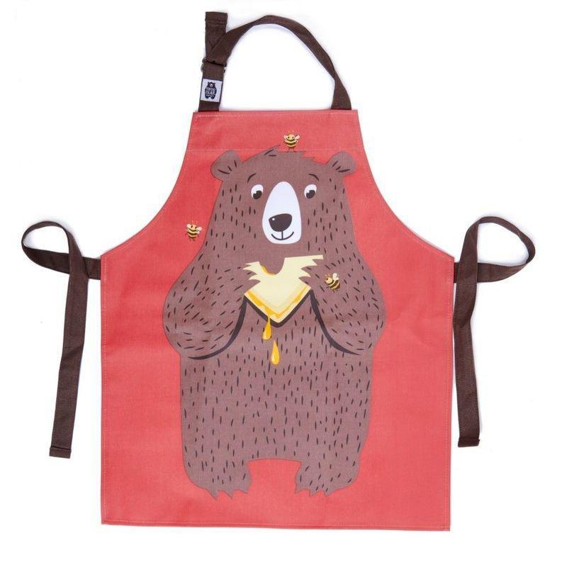 Threadbear Design Fred The Bear Cotton Apron 6-8 Yrs, , large image number 0