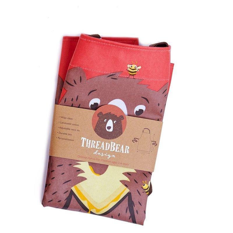 Threadbear Design Fred The Bear Cotton Apron 6-8 Yrs, , large image number 3
