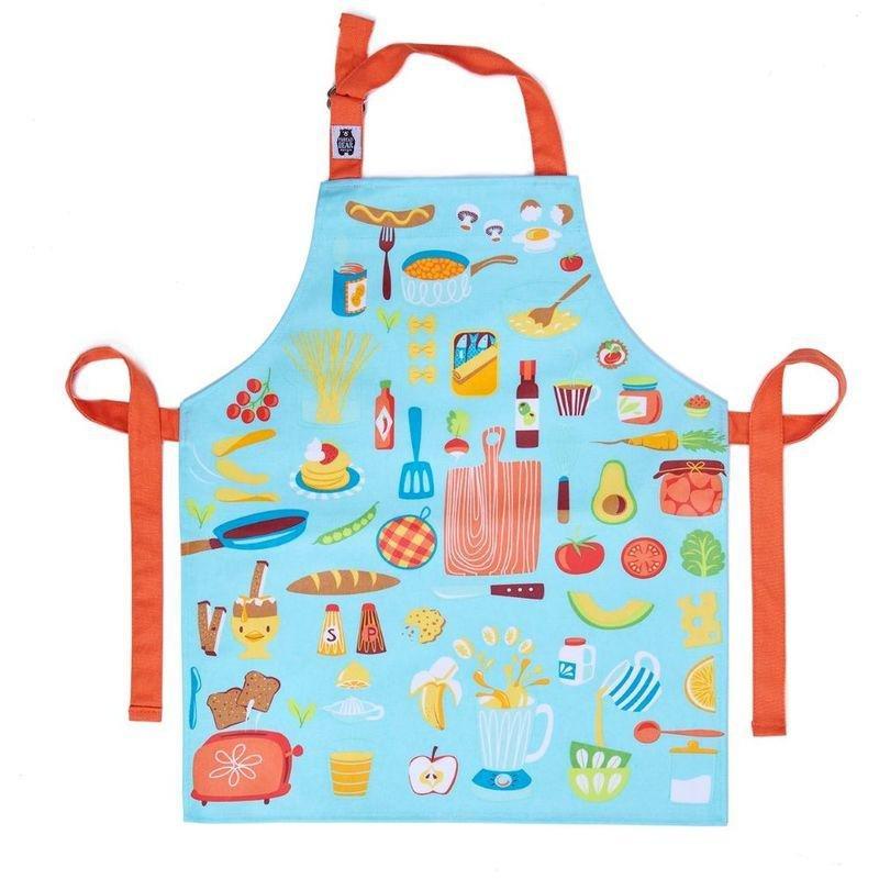 Threadbear Design Let's Cook Cotton Apron 6-8 Yrs, , large image number 0