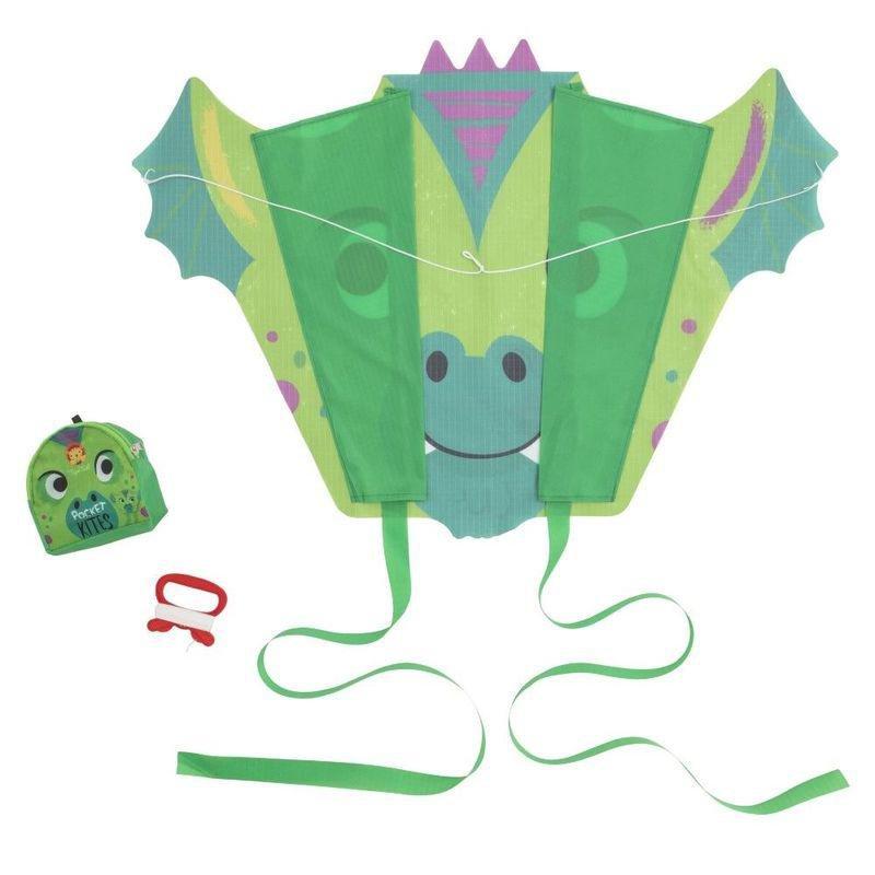 Tiger Tribe Pocket Kite Green Dragon, , large image number 2