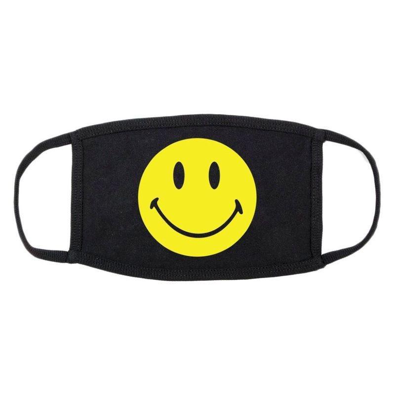 Chinatown Market Smiley Logo Unisex Face Mask Black, , large image number 0