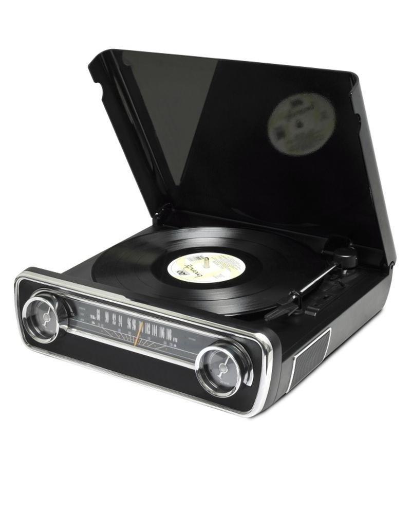 ION Mustang LP 4-in-1 Turntable Music Center with Vinyl/Radio/USB/AUX - Black, , large image number 0