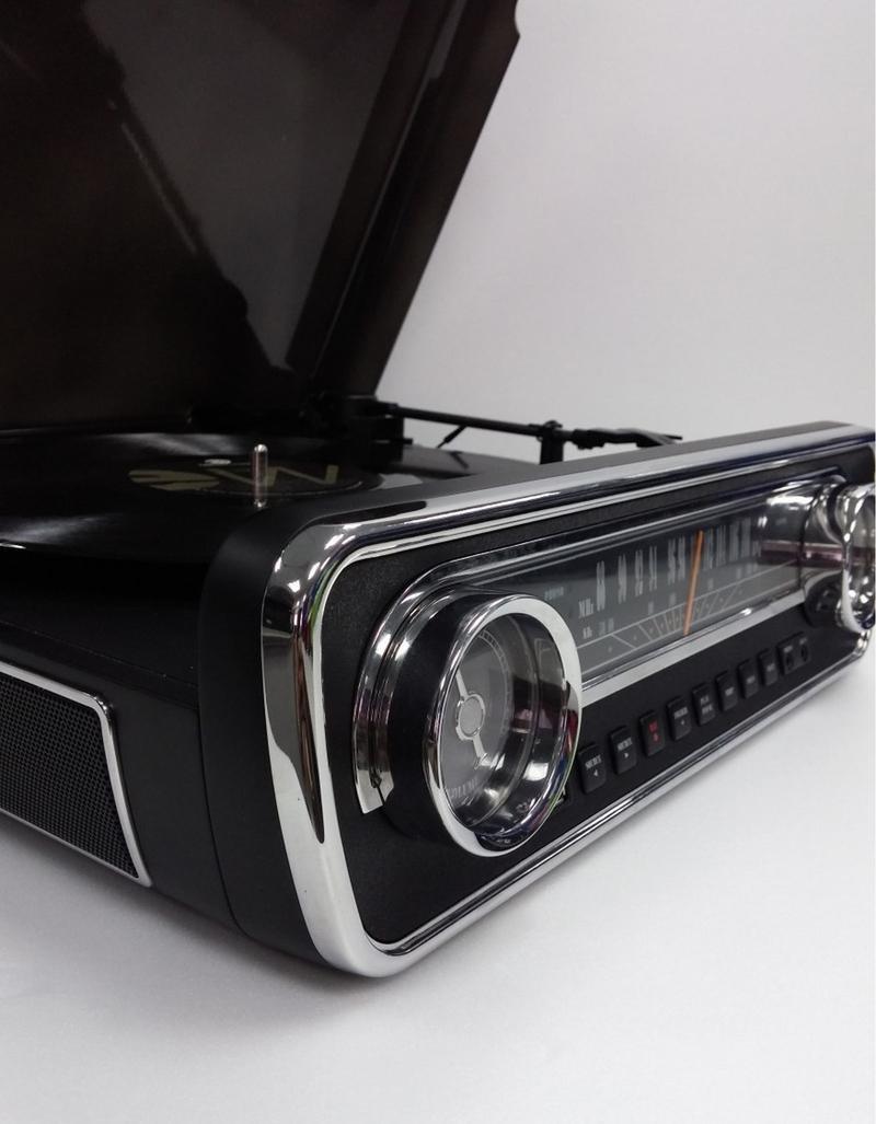ION Mustang LP 4-in-1 Turntable Music Center with Vinyl/Radio/USB/AUX - Black, , large image number 2