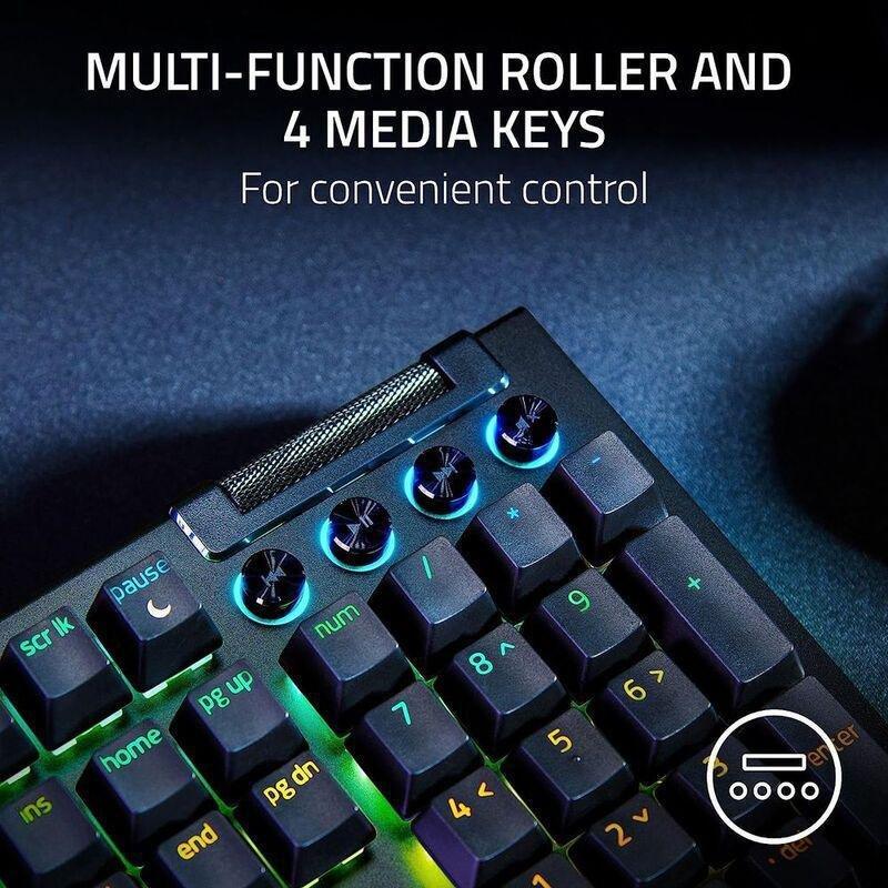 Razer BlackWidow V4 Mechanical Gaming Keyboard - Green Switch - Razer Chroma RGB (US English), , large image number 5