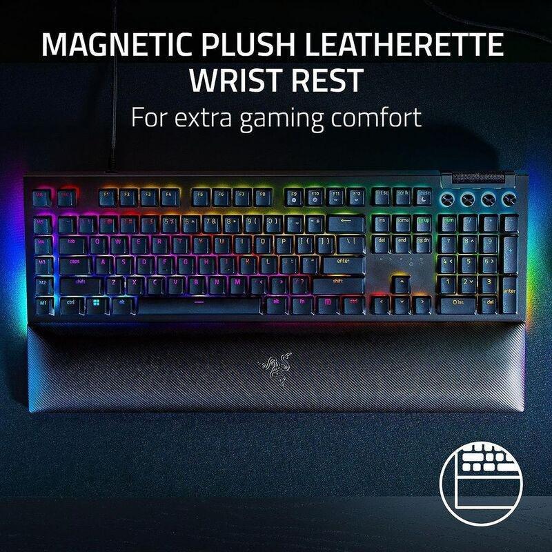 Razer BlackWidow V4 Mechanical Gaming Keyboard - Green Switch - Razer Chroma RGB (US English), , large image number 6