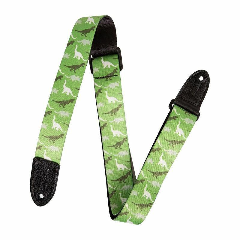 Levys 1 1/2'Wide Kids Guitar Strap Printed With Dinosaur Mpjr003, , large image number 0