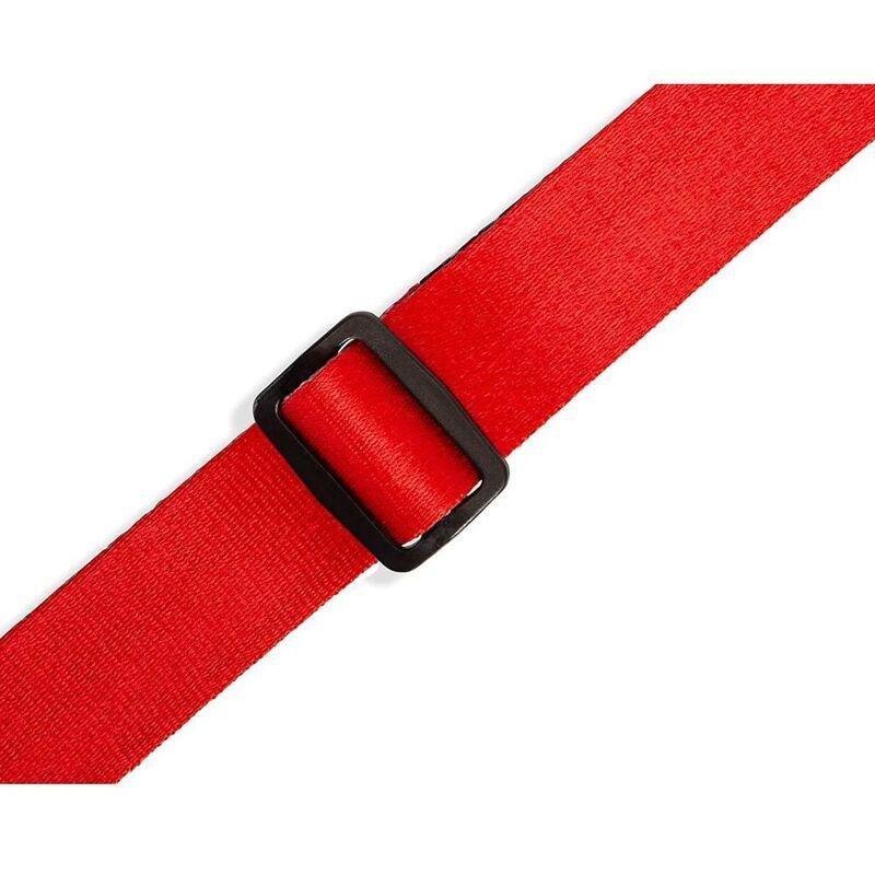Levys 1 Wide Red Kids Guitar Strap MPJRRED 1.2-Inch - Black, , large image number 2