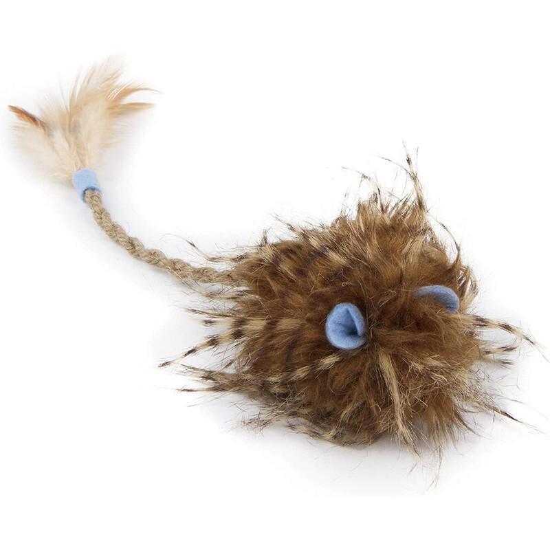Petlinks Wild Wooly Long Tailed Mouse Catnip & Silvervine Cat Toy, , large image number 0