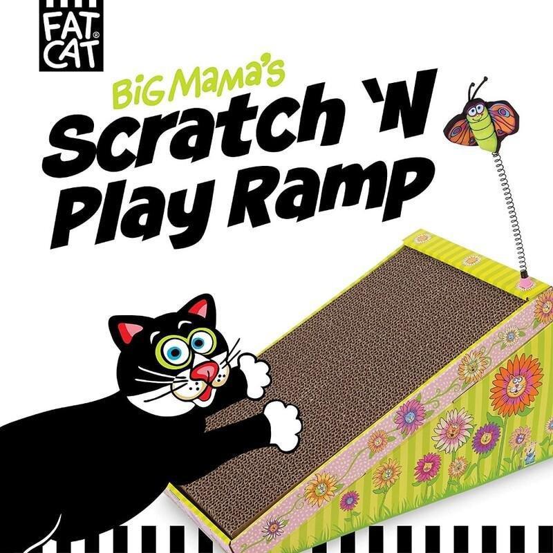 Petmate Fat Cat Big Mama Scratch N Play Ramp, , large image number 0