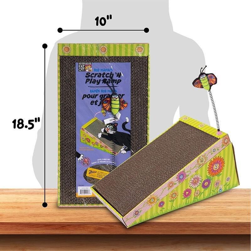 Petmate Fat Cat Big Mama Scratch N Play Ramp, , large image number 1