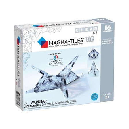 MAGNA-TILES - Magna Tiles Clear Colours Ice Magnetic Toys (16 Piece Set)