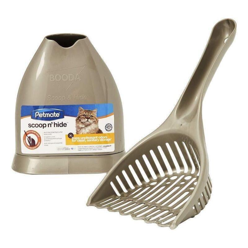 Petmate Scoop-N-Hide Litter Scoop Titanium, , large image number 0