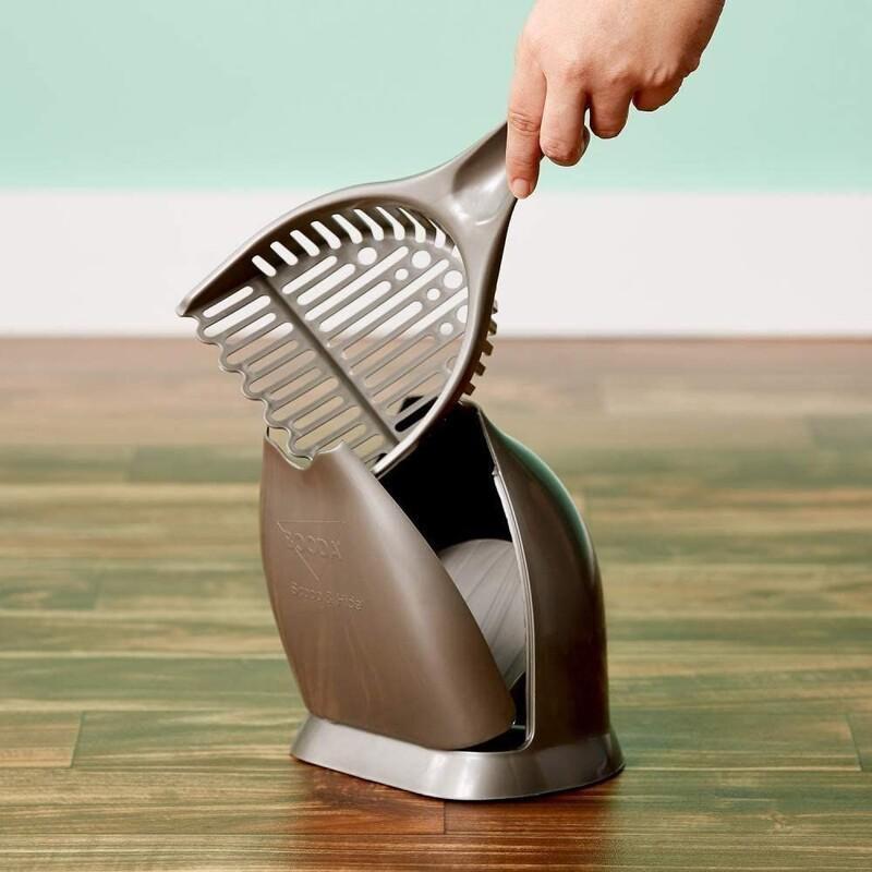 Petmate Scoop-N-Hide Litter Scoop Titanium, , large image number 1