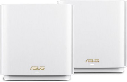 ASUS - ASUS ZenWiFi Wi-Fi 6 System AX Whole-Home Tri-Band Mesh Router White