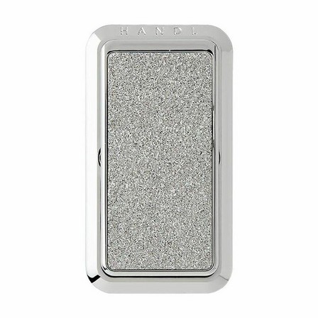 HANDL NEW YORK - Handl New York Smoothe Glitter Grip & Stand Silver for Smartphones