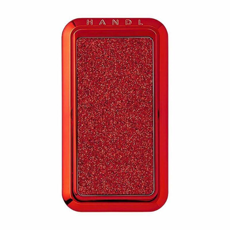Handl New York Smoothe Glitter Grip & Stand Red for Smartphones, , large image number 0