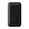 HANDL NEW YORK - Handl New York Smoothe Leather Grip & Stand Black/Electroplated Black for Smartphones