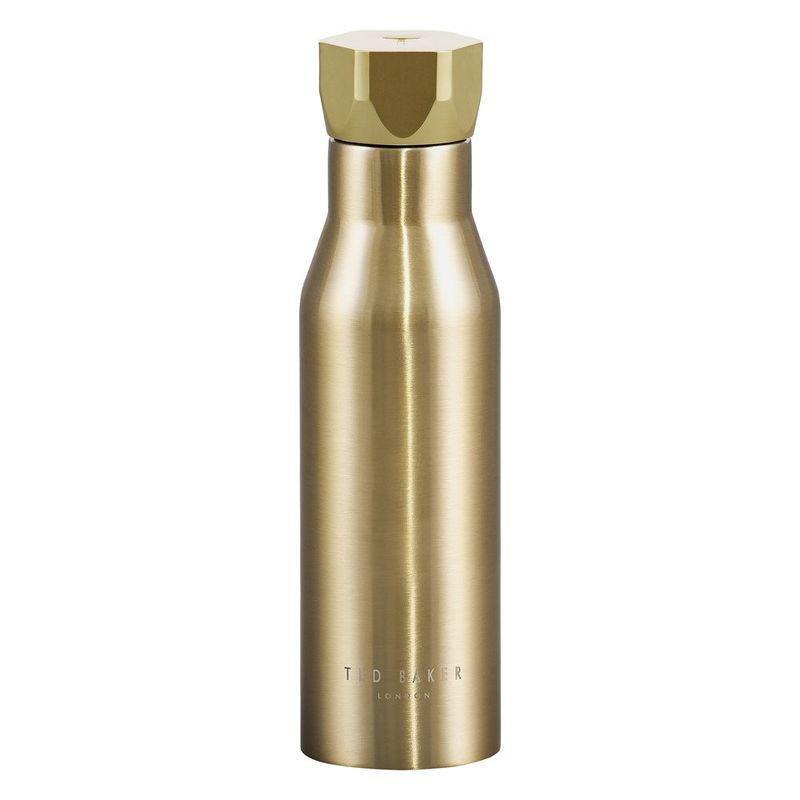 Ted Baker Women's Water Bottle Hexagonal Lid Pale Gold, , large image number 0