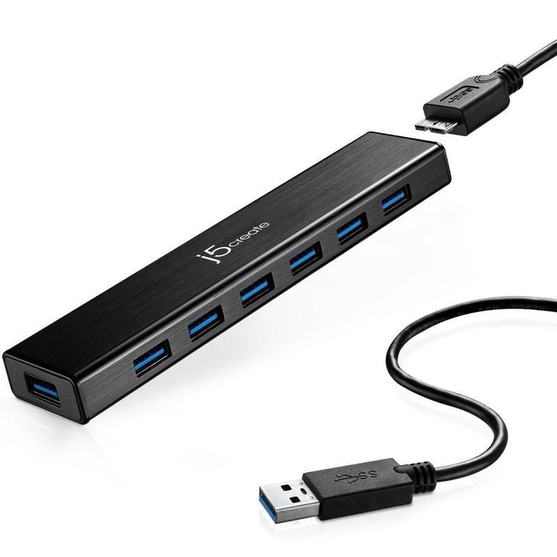 j5create USB 3.0 7-Port Hub, , large image number 0