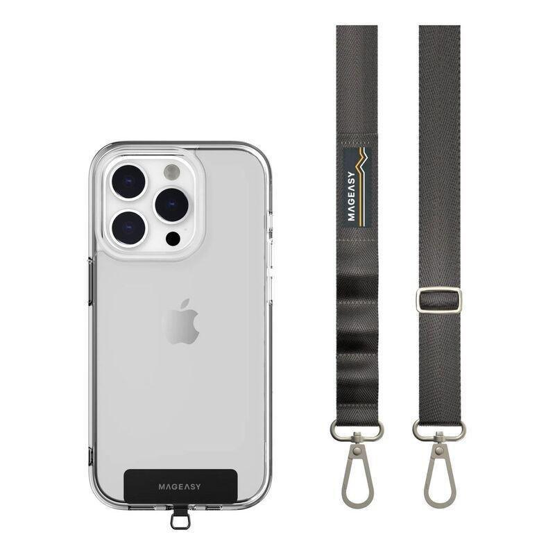 Mageasy Strap+Strap Card 20mm for Smartphone - Concrete Grey, , medium