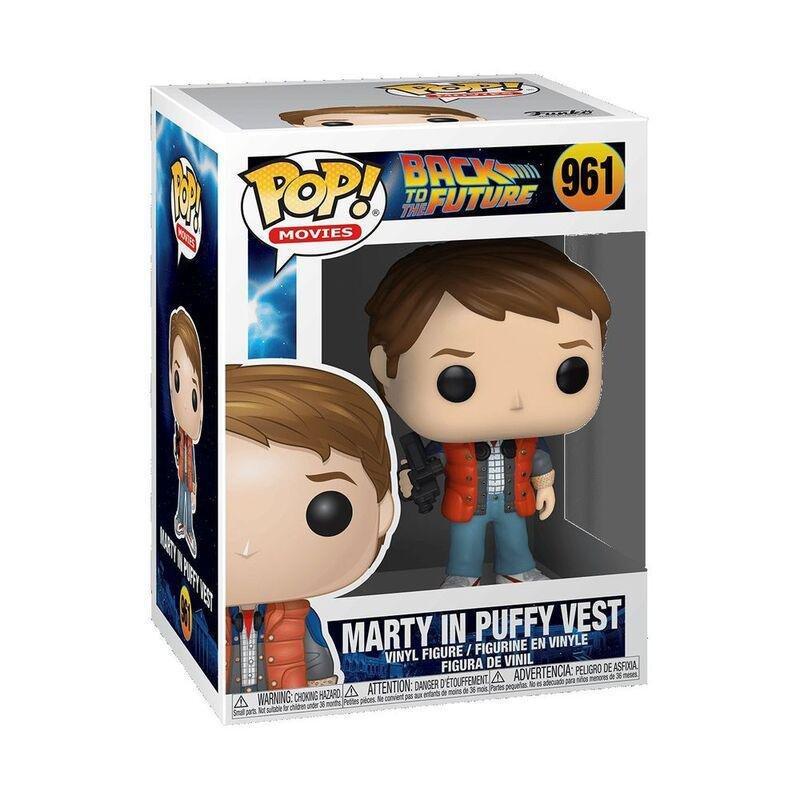 Funko Pop! Movies Back To The Future Marty In Puffy Vest 3.75-Inch Vinyl Figure, , large image number 0
