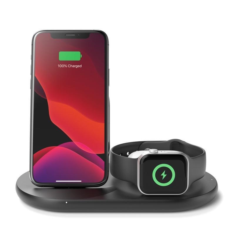 Belkin 3-in-1 Wireless Pad/Stand/Apple Watch Black, , large image number 4
