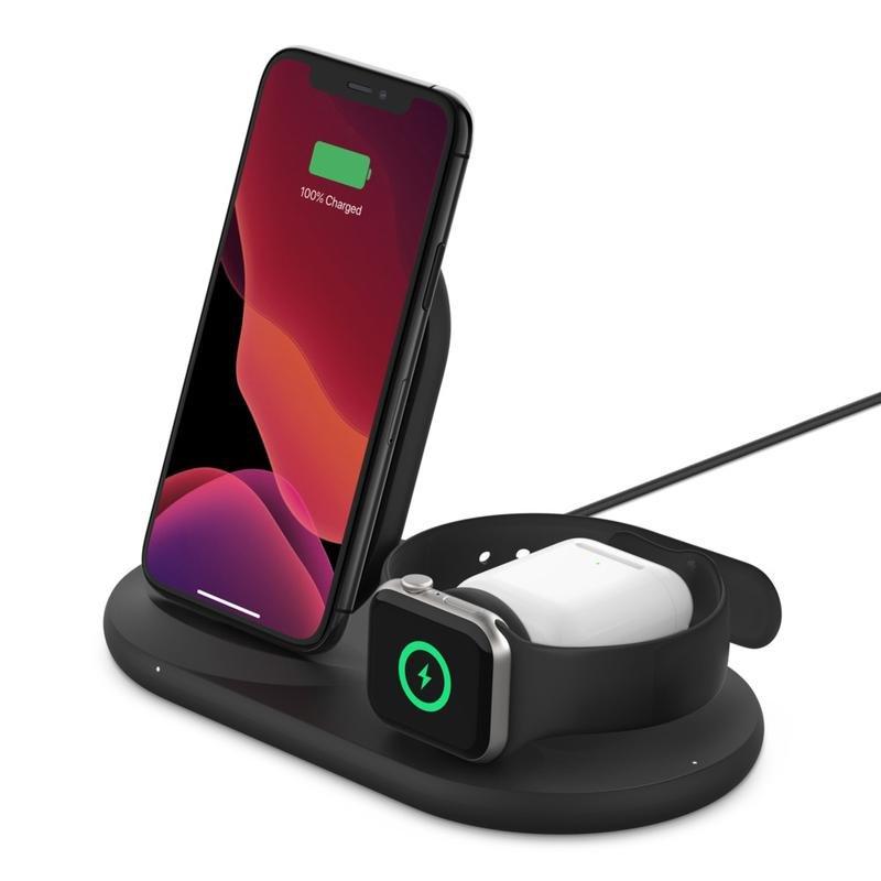 Belkin 3-in-1 Wireless Pad/Stand/Apple Watch Black, , large image number 6