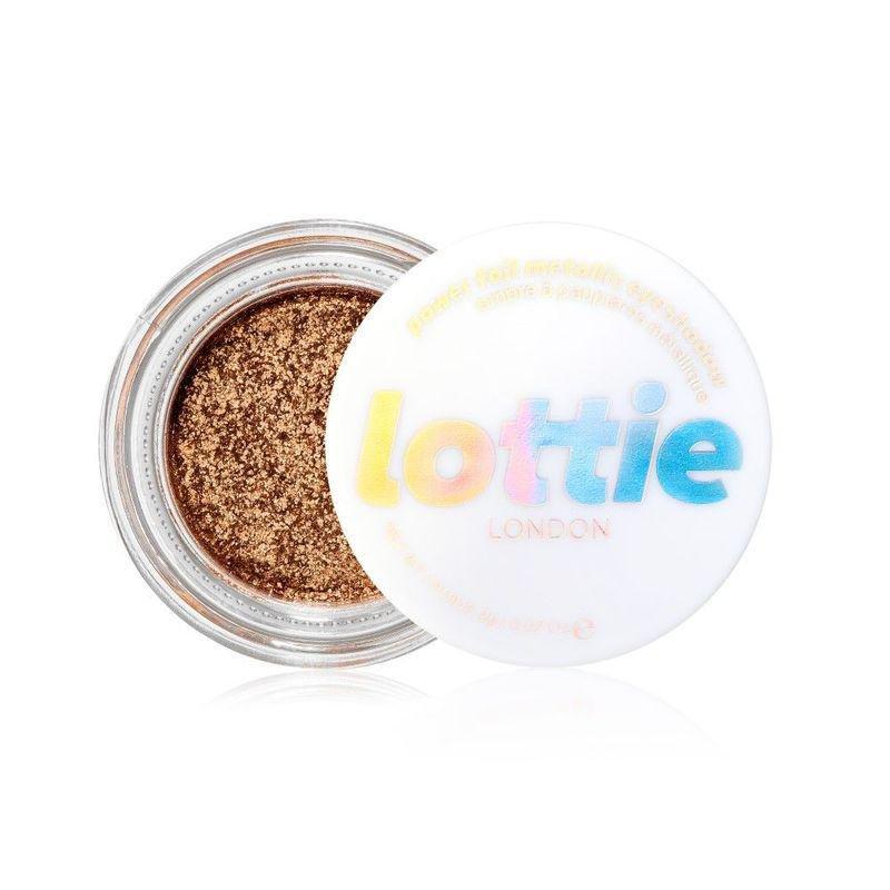 Lottie Power Foil Golden Hour Eyeshadow Pot Gold, , large image number 0