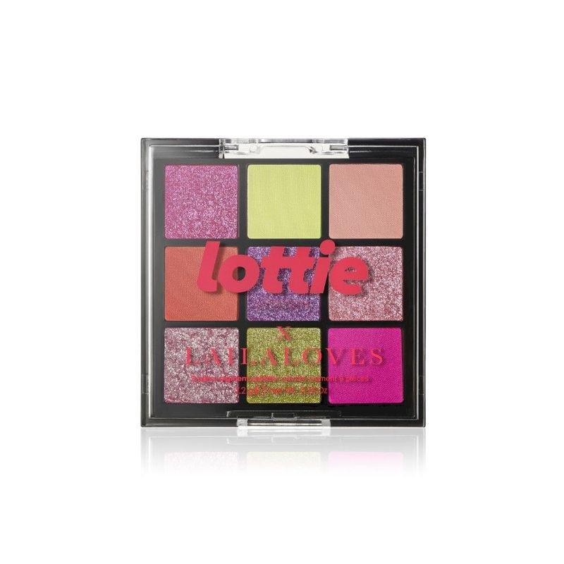 Lottie Laila Loves Palette Neon 9 Shade E/S Palette Miami Pinks & Greens, , large image number 0