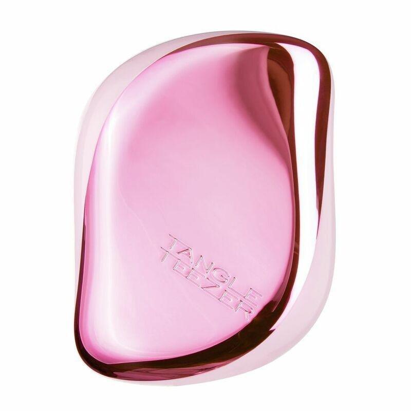 Tangle Teezer Compact Styler Hair Brush - Baby Pink Chrome, , large image number 0