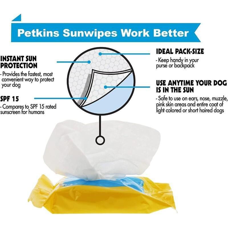 Petkin Doggy Sun Wipes 20Ct, , large image number 1