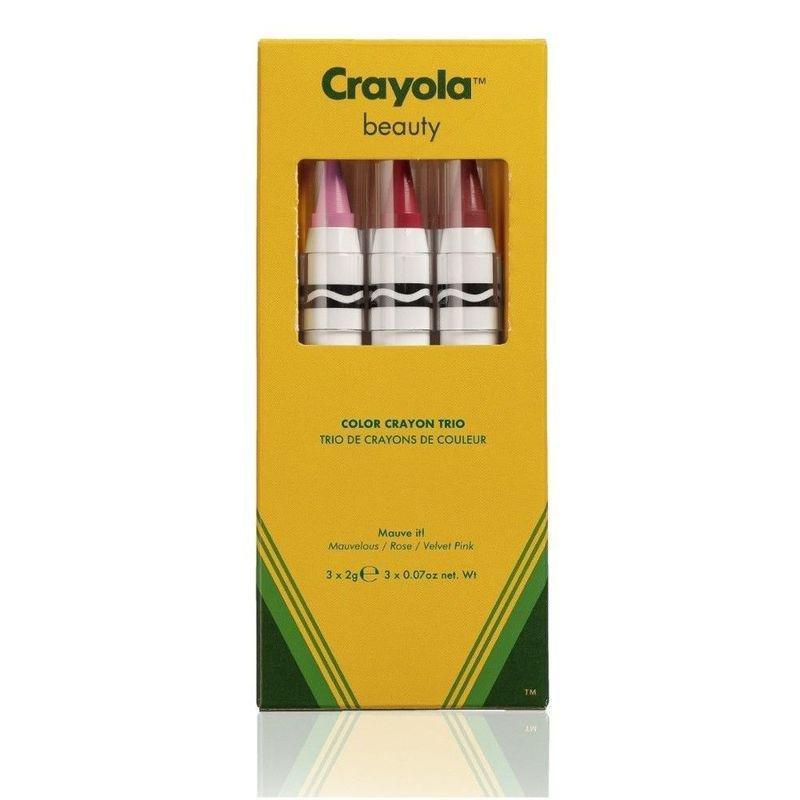 Crayola Beauty Crayon Trio Mauve It! - Mauvelous/Rose/Velvet Pink, , large image number 1
