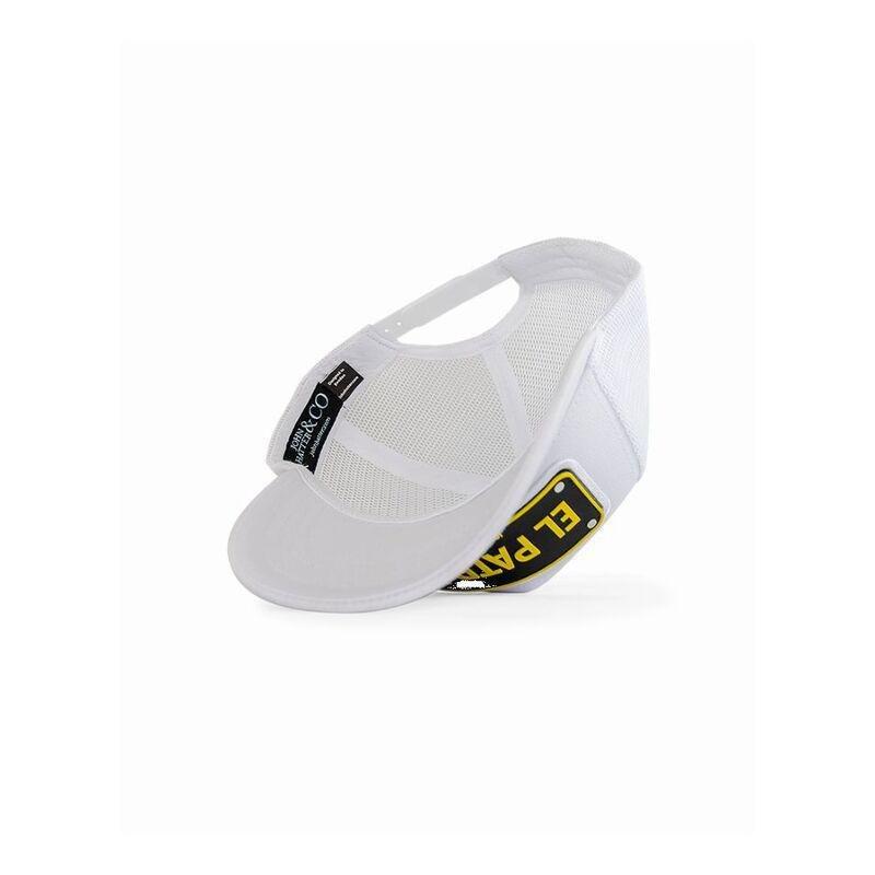 John Hatter El Patron White Rubber Patch Cap Unisex Cap White, , large image number 3