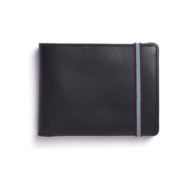 Carre Royal Portefeuille Porte-Carte Avec Monnaie Leather Wallet Black, , large image number 0