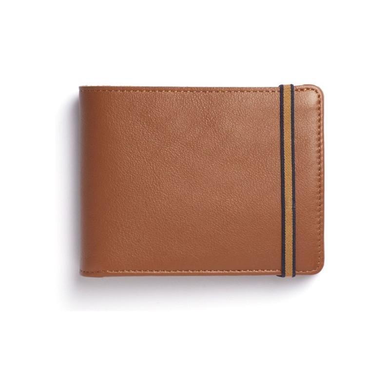 Carre Royal Portefeuille Porte-Carte Avec Monnaie Leather Wallet Brandy, , large image number 0