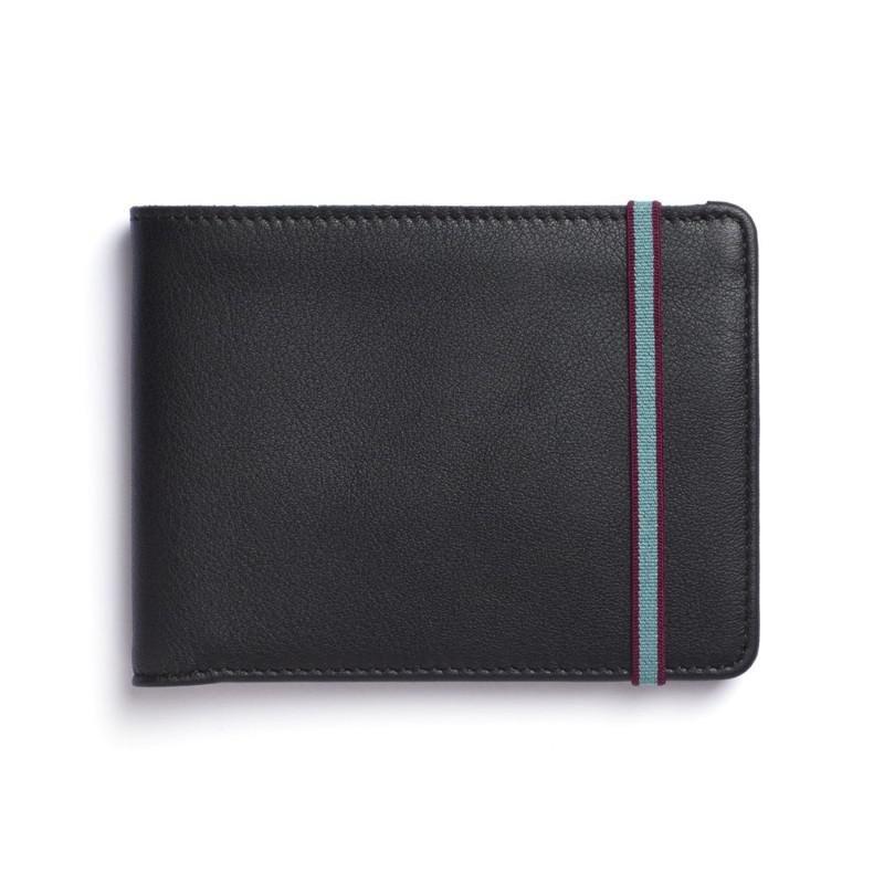 Carre Royal Portefeuille Porte-Carte En Cuir Leather Wallet Black, , large image number 0