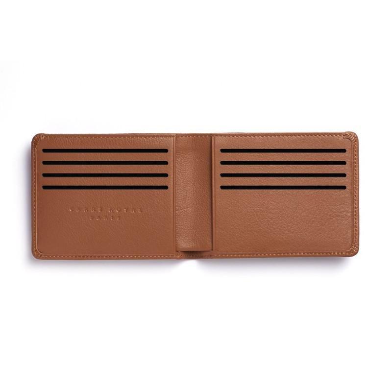 Carre Royal Portefeuille Porte-Carte En Cuir Leather Wallet Brandy, , large image number 1