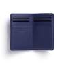 CARRE ROYAL - Carre Royal Porte-Carte Leather Wallet Blue