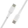 BELKIN - Belkin USB-C To USB-C 2.0 Braided Cable 1M White