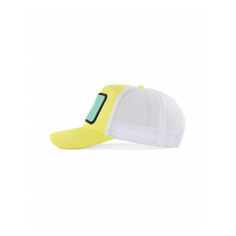 John Hatter Living Life Rubber Patch Cap Unisex Cap Yelow And White, , large image number 3