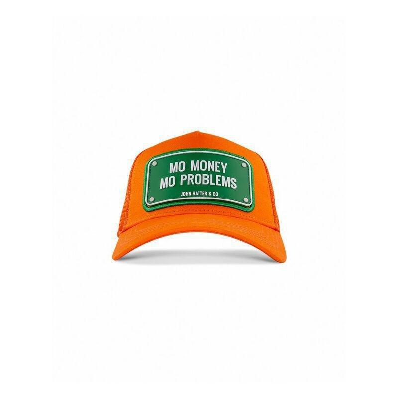 John Hatter Mo Money Mo Problems Rubber Patch Cap Unisex Cap Orange, , large image number 1