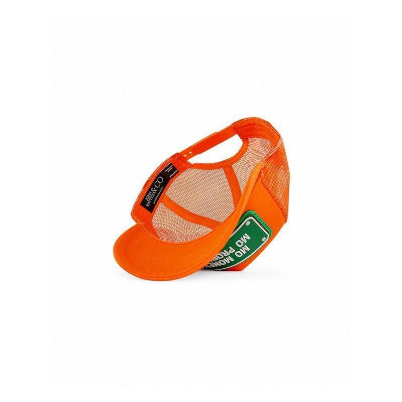 John Hatter Mo Money Mo Problems Rubber Patch Cap Unisex Cap Orange, , large image number 3