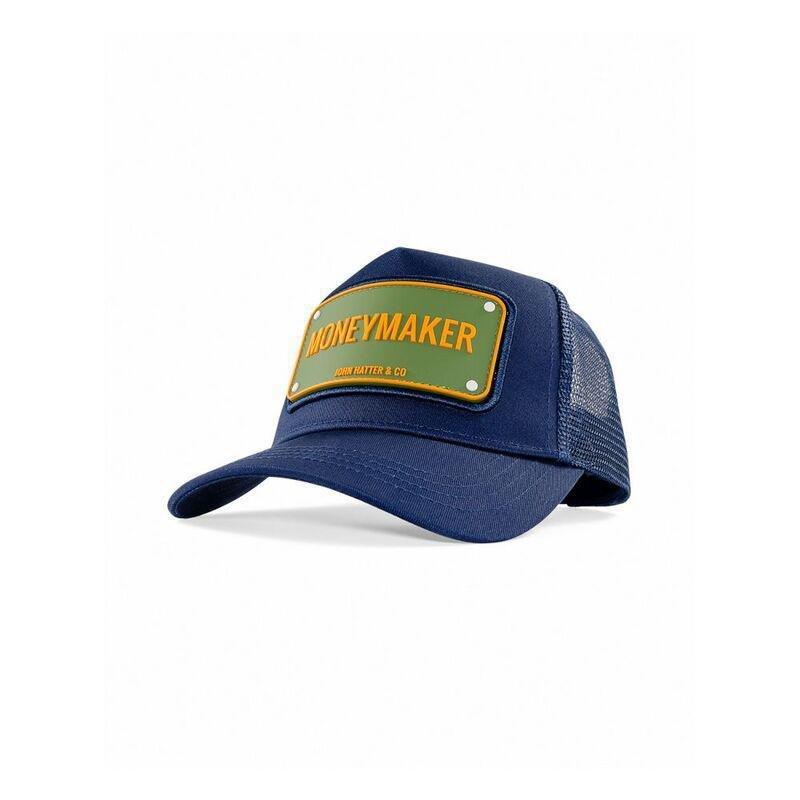 John Hatter Money Maker Rubber Patch Cap Unisex Cap Navy Blue, , medium